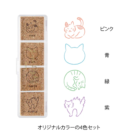 Yuru Log Pre-inked Stamp  Cat