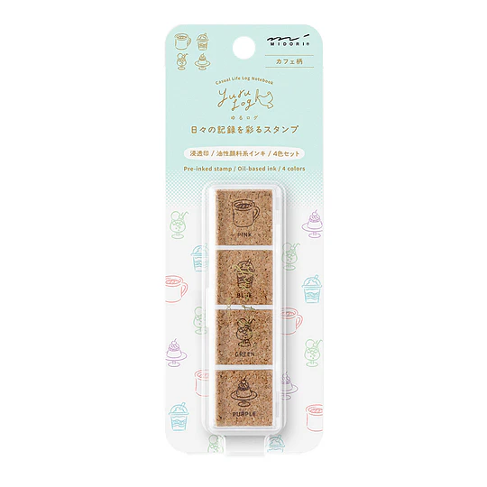 Yuru Log Pre-inked Stamp  Cafe