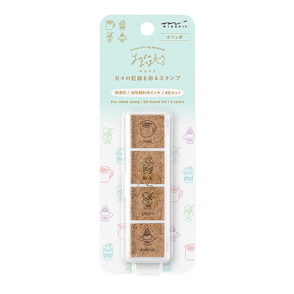 Yuru Log Pre-inked Stamp  Cafe
