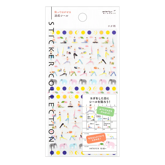 Midori Sticker Achievement Yoga