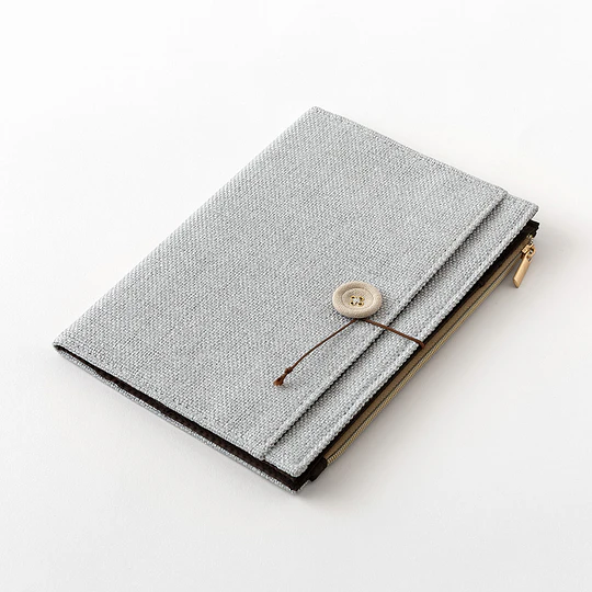 Yuru Log Notebook Cover (B6)  Cloth Gray