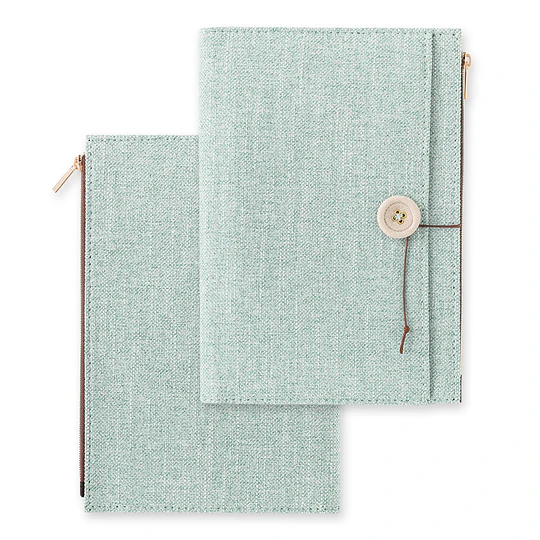 Yuru Log Notebook Cover <B6>  Cloth Light Blue