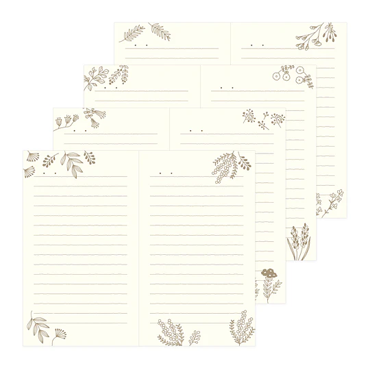 Midori Diary 1 Day 1 Page Flower
