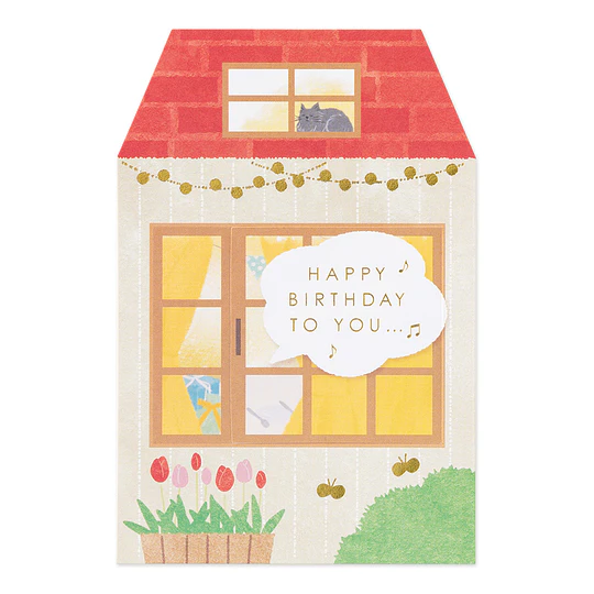 Midori Card Peel Back  Birthday House