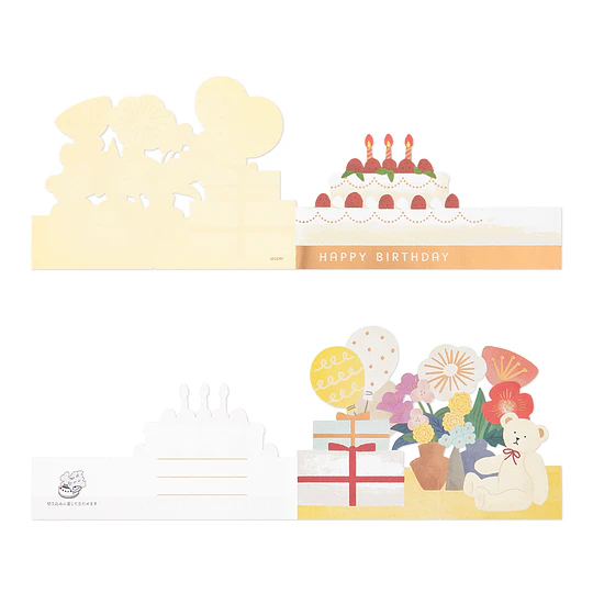 Midori Decorative 3D Greeting Card Birthday Cake
