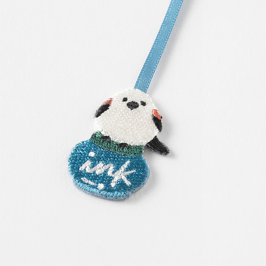 Midori Embroidery Bookmarker Long-tailed Tit