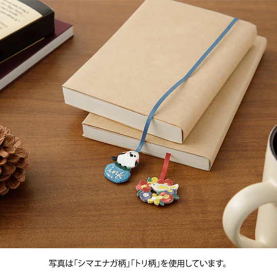 Midori Embroidery Bookmarker Long-tailed Tit