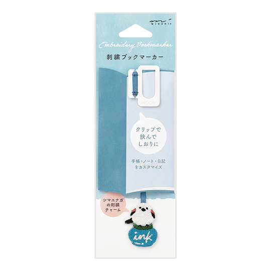 Midori Embroidery Bookmarker Long-tailed Tit