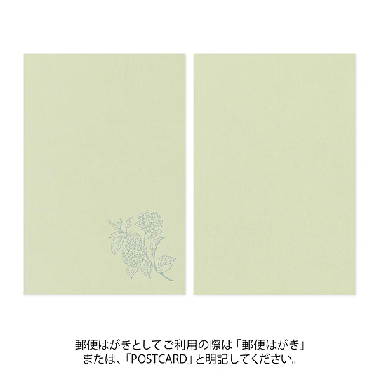 Midori Postcard 5 colors HANAIRO WASHI 