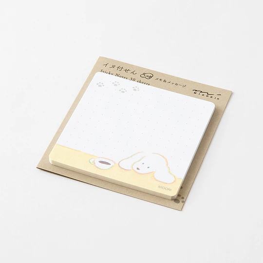 Midori Sticky Notes Coffee and Dog