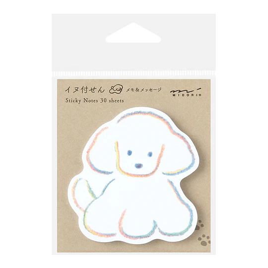 Midori Sticky Notes Die Cut Dog