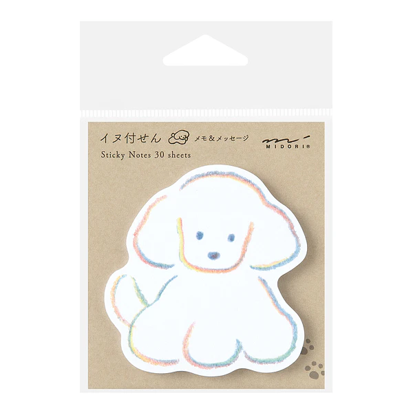 Midori Sticky Notes Die Cut Dog