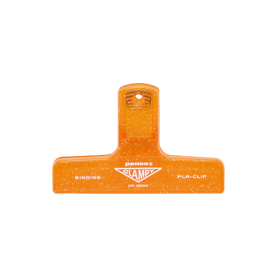 Clampy Clip Glitter Orange