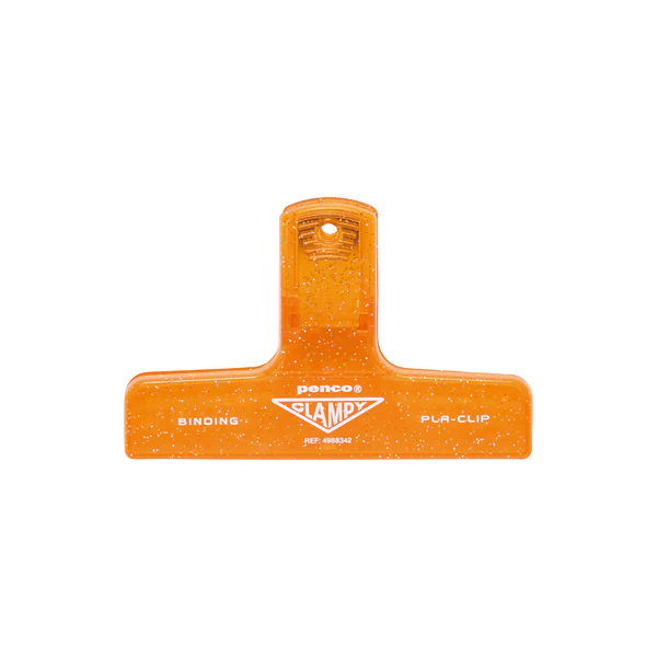 Clampy Clip Glitter Orange