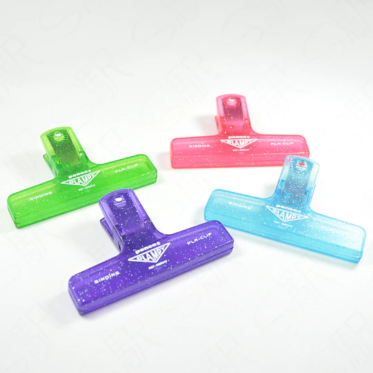 Clampy Clip Glitter Orange