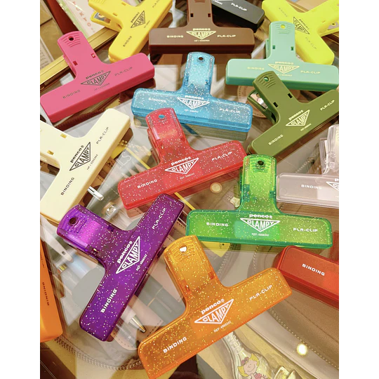 Clampy Clip Glitter Light Green