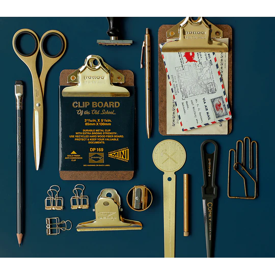 Penco Clipboard A4 Old School Gold 