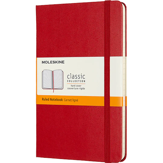 Moleskine Classic Notebook Medium Líneas Tapa Dura