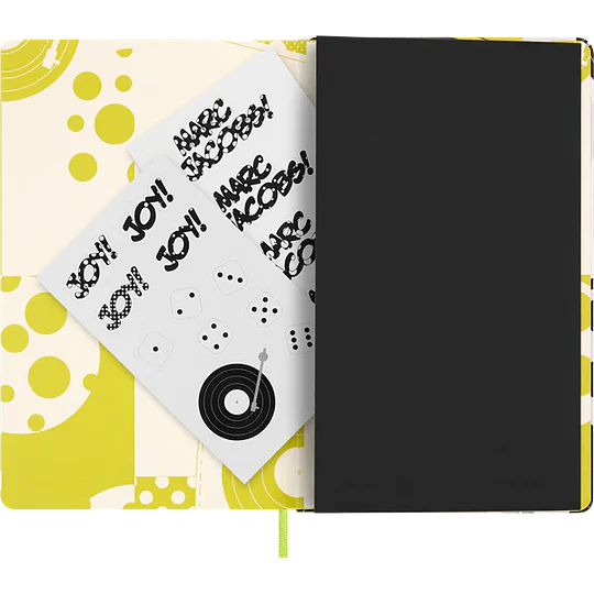 Moleskine Edición Limitada  Marc Jacob - Derrick Adams Large Tapa Dura Amarilla