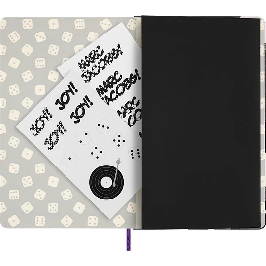 Moleskine Edición Limitada  Marc Jacob - Derrick Adams Large Tapa Dura Morado