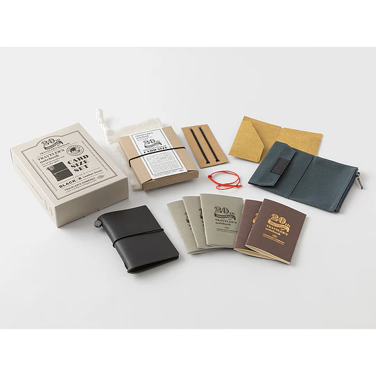 TRAVELER'S Notebook Card Size 20th Anniversary Black