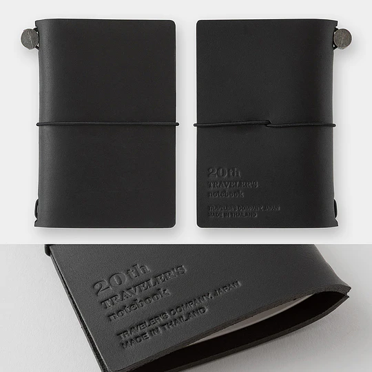 TRAVELER'S Notebook Card Size 20th Anniversary Black