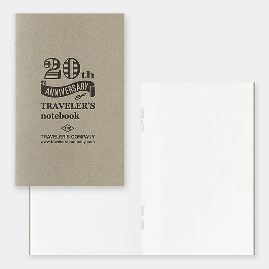 TRAVELER'S Notebook Card Size 20th Anniversary Black