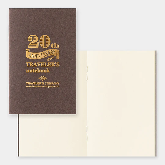 TRAVELER'S Notebook Card Size 20th Anniversary Black
