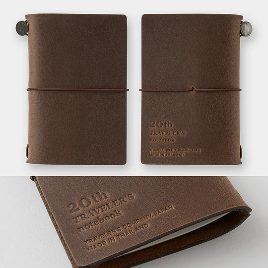 TRAVELER'S Notebook Card Size 20th Anniversary Brown