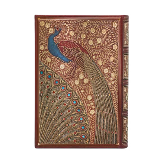 Paperblanks Agenda Mini 2027 Diaria Hafiz’s Peacocks (Sangorski & Sutcliffe)