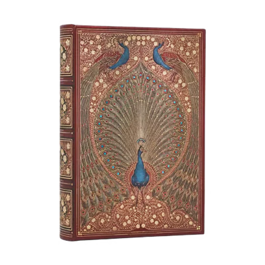Paperblanks Agenda Mini 2027 Diaria Hafiz’s Peacocks (Sangorski & Sutcliffe)
