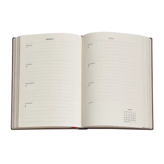 Paperblanks Agenda Midi 2027 Semanal Black Edition Bold