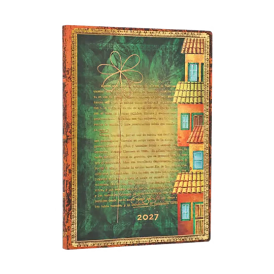 Paperblanks Agenda Midi 2027 Semanal Garcia Marquez, One Hundred Years of Solitude (Embellished Manuscripts Collection)