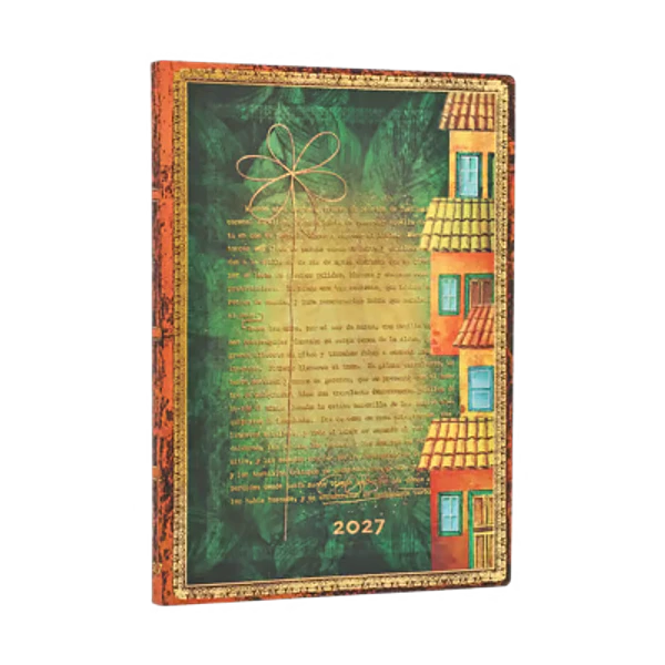 Paperblanks Agenda Midi 2027 Semanal Garcia Marquez, One Hundred Years of Solitude (Embellished Manuscripts Collection)