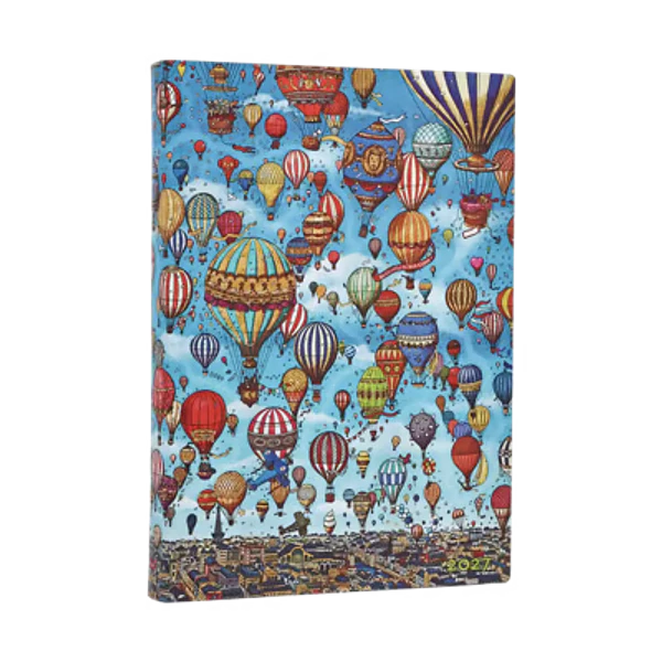 Paperblanks Agenda Midi 2027 Diaria Balloon Festival (Pierre the Maze Detective)
