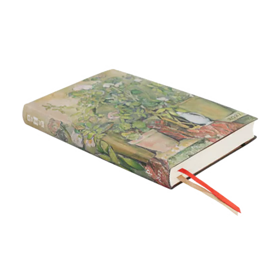 Paperblanks Agenda Midi 2027 Diaria Cezanne’s Terracotta Pots and Flowers