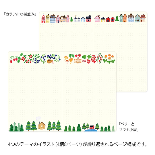 Yuru Log Notebook (B6) Scandinavia 