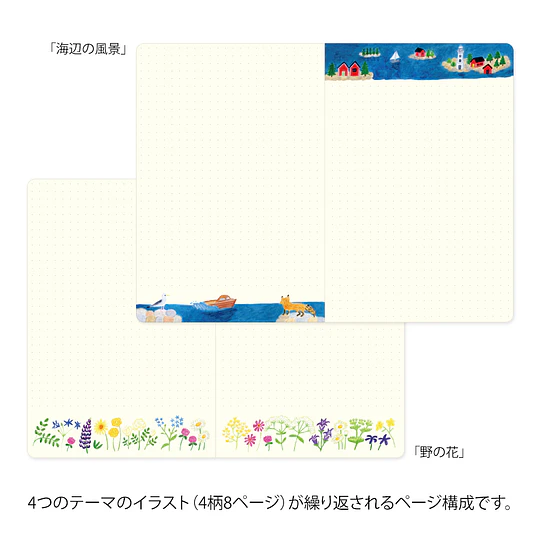 Yuru Log Notebook (B6) Scandinavia 