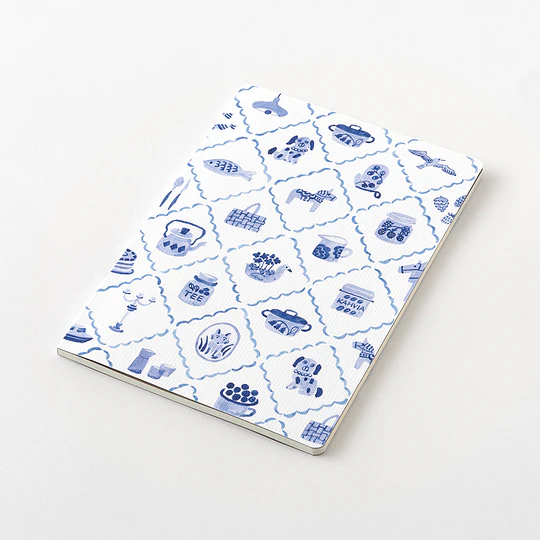 Yuru Log Notebook (B6) Blue Nordic