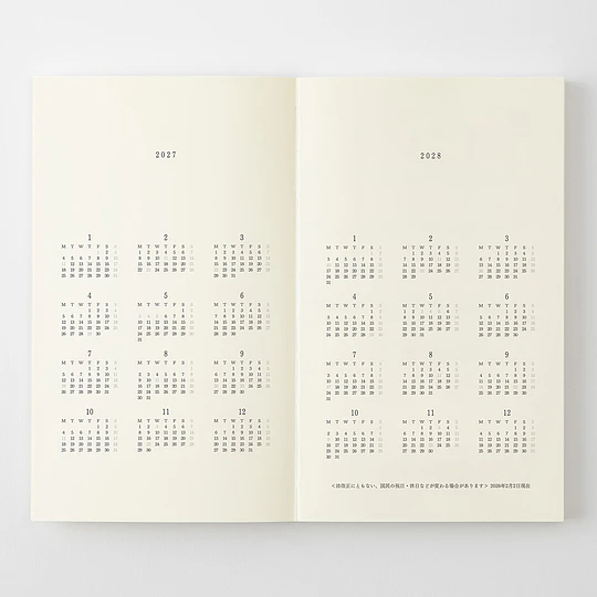 MD Notebook Diary 2027 (B6 Slim)
