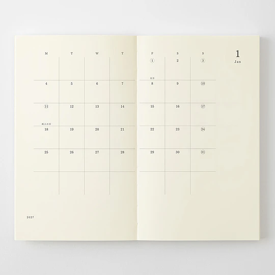 MD Notebook Diary 2027 (B6 Slim)