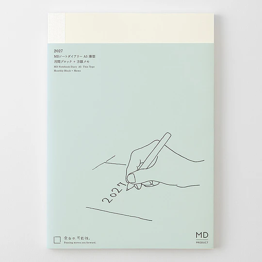 MD Notebook Diary 2027 (A5 Delgada)
