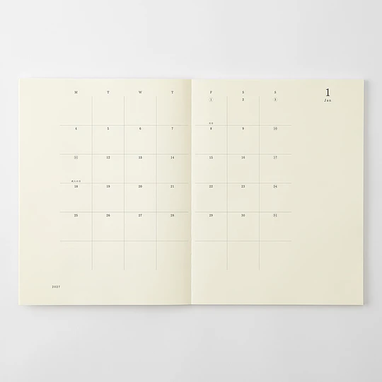 MD Notebook Diary 2027 (A4 Delgada)