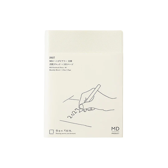 MD Notebook Diary 2027  1 Day 1 Page (A6)