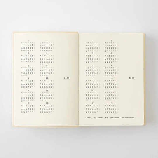MD Notebook Diary 2027  1 Day 1 Page (A6)