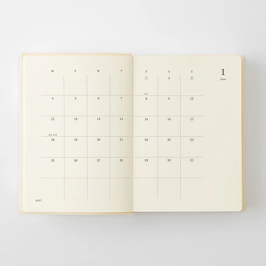 MD Notebook Diary 2027  1 Day 1 Page (A6)