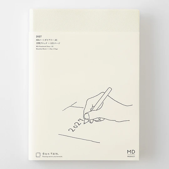 MD Notebook Diary 2027 (A5) 1 Day 1 Page 