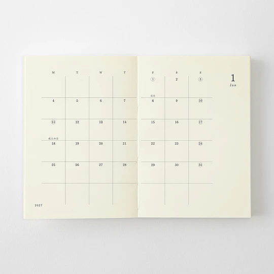 MD Notebook Diary 2027 (A7)