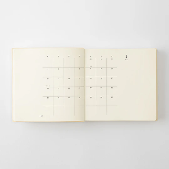 MD Notebook Diary 2027 (A5 Cuadrado) 1 Day 1 Page