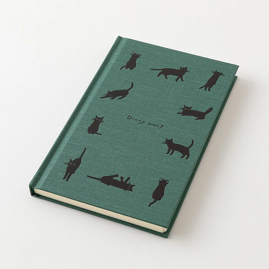 Midori Agenda Cat 2027 (B6) Green